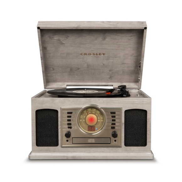 Crosley Silver Vintage Radio Turntable